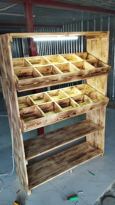 Овощная полка. Овощная витрина