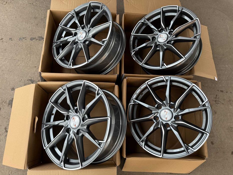 4 бр. чисто нови алуминиеви джанти VOG 16'' 5x114.3 ф67.1 ET35, 6.5J