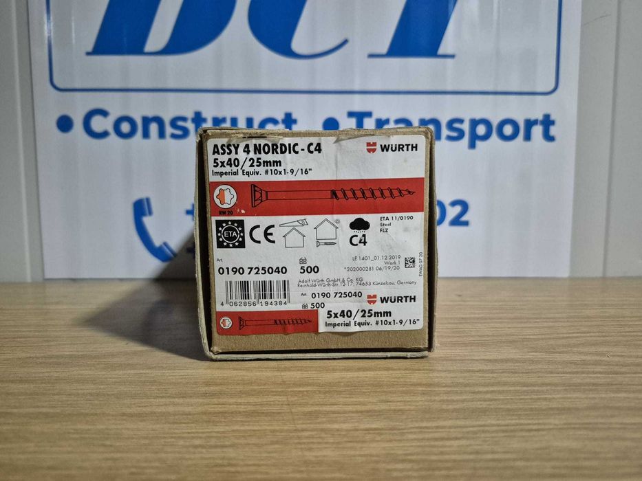 wurth lemn 5x40 - lot 11-25-25