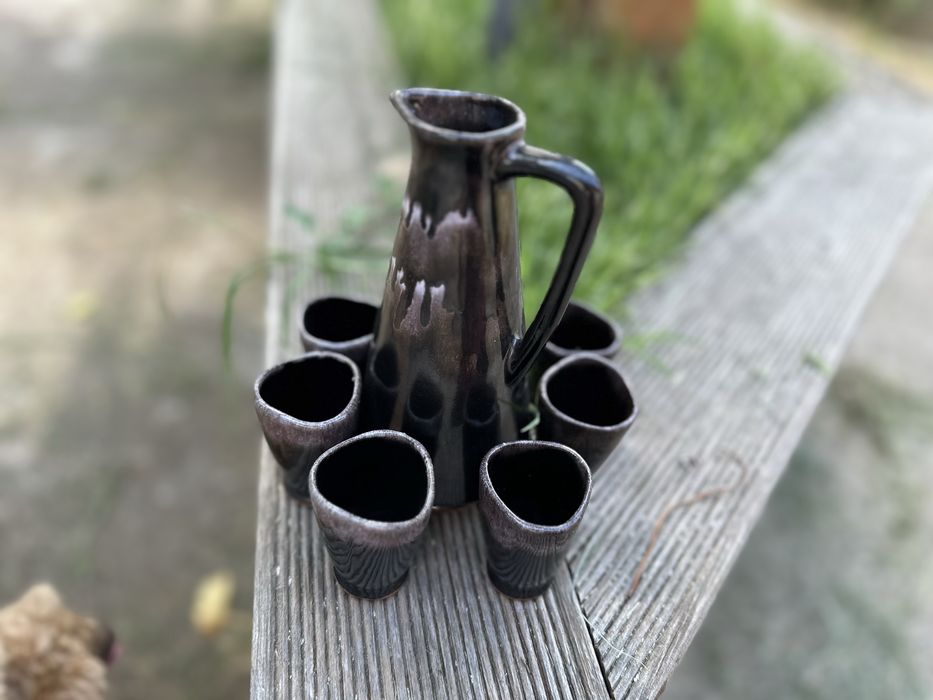 Комплект ретро чашки и каничка