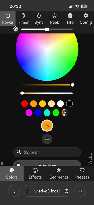 Lampa Smart WLED RGB – Efecte Dinamice, Control Telefon/PC, WiFi