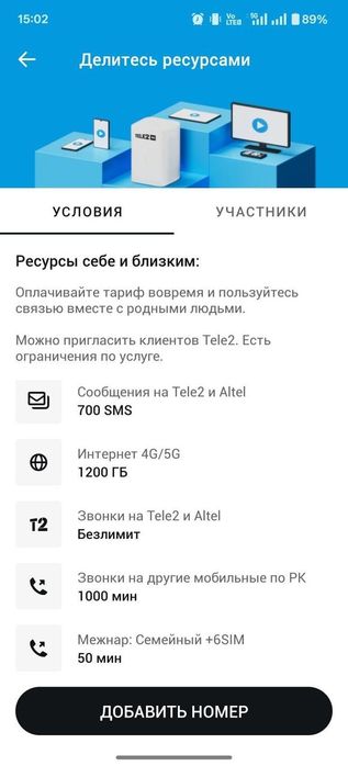 Подключаю архивные тарифы теле2