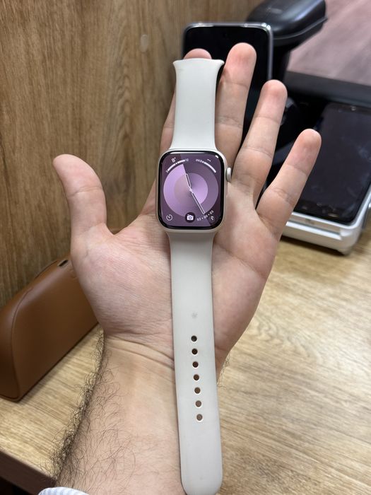 apple watch 8 45mm batareya 100%