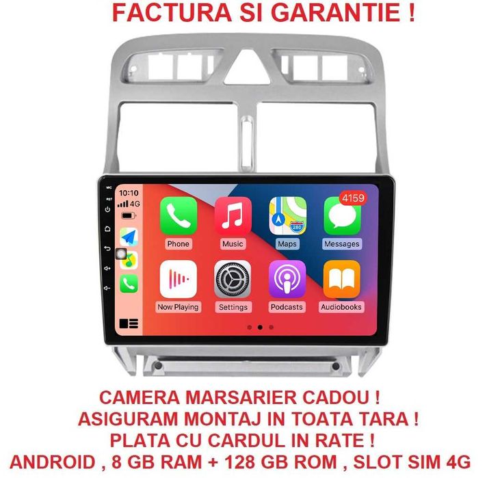 Navigatie Peugeot 307 din 2002 - 2013 Noua 2GB 4GB 8GB Camera Gratis