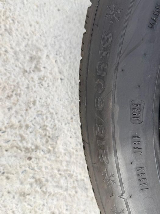Jante tablă Passat B8 cu anvelope215/60/16 Dunlop ca noi