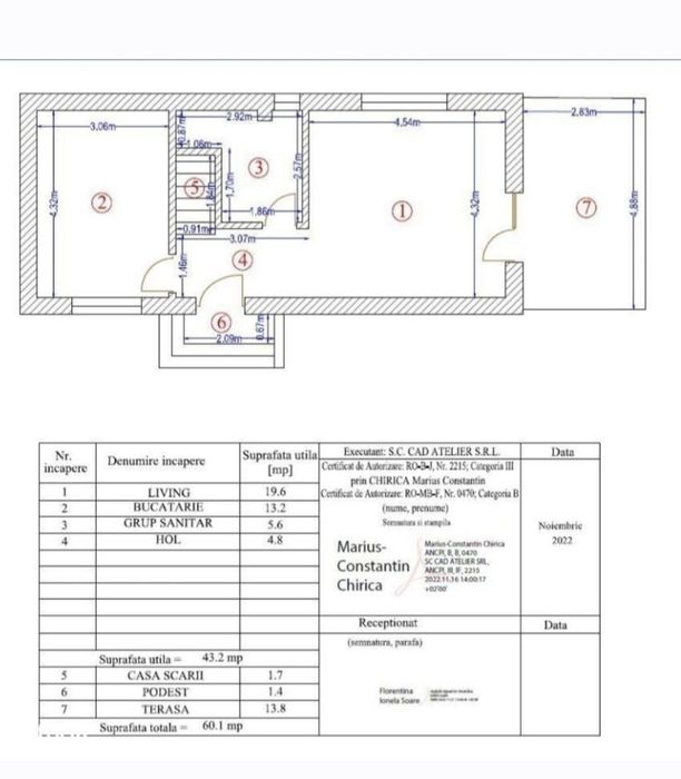 Casa P+1Etaj 3 Camere 2 Bai Teren 500 mp. Măgurele Ilfov