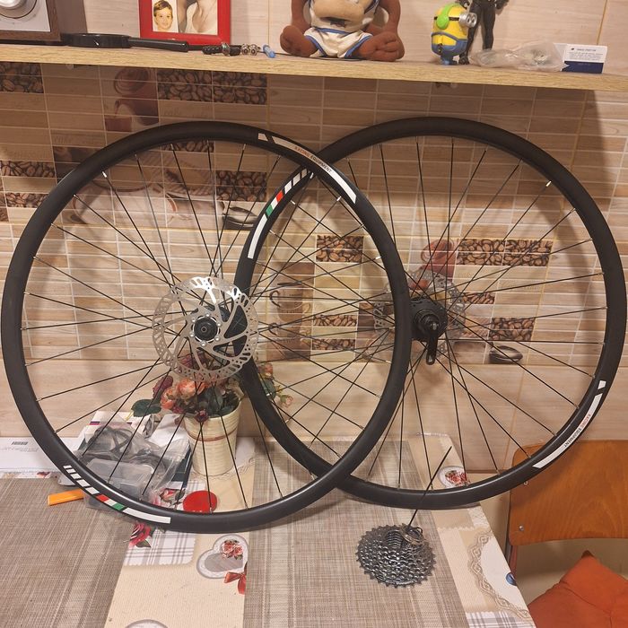 Set roti Crosser fata spate duble pe 29 complete,  roata fata pe 28/29