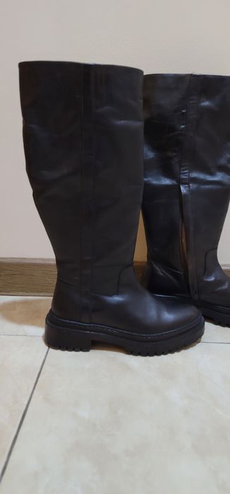 сапоги кожаные женские