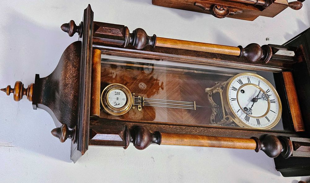 Ceas de perete cu pendula Werner Deponirt 1870