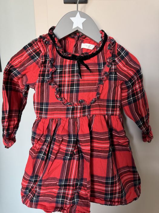 Rochita Next fetite cu carouri rosii