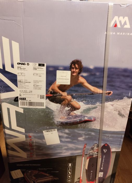 Vând set placă isup Aqua marine nou