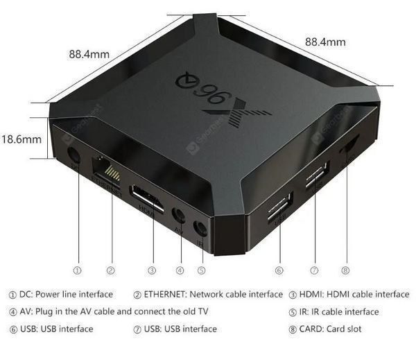 X96Q smart tv box Android приставка tvbox