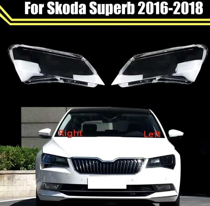 Sticla far Skoda Superb 2/3 2008-2019,Skoda Fabia 2011-2019