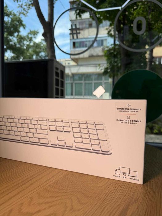 Tastatură Wireless Satechi Slim EX3, Alba
