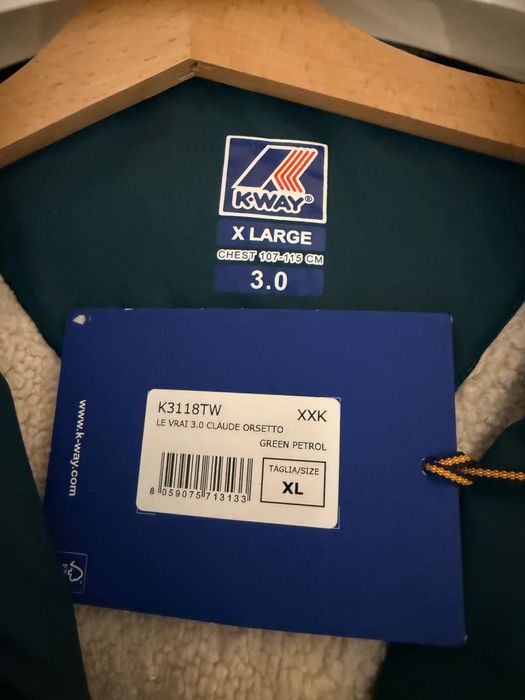 Geacă K-Way Le Vrai 3.0 Orsetto toamnă/iarnă.