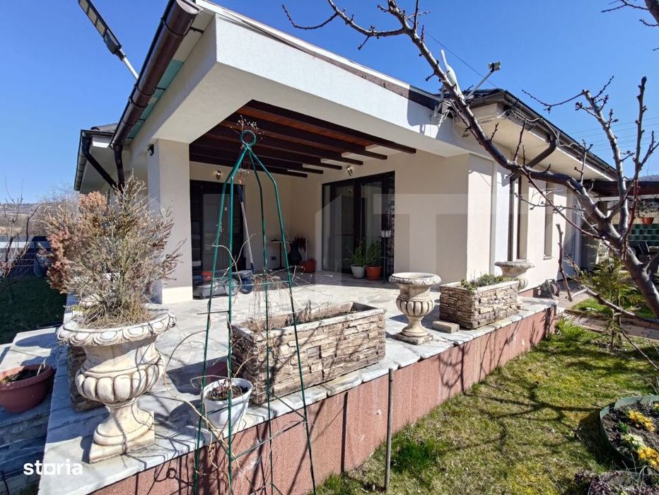 Oportunitate ! Casa pe un singur nivel, finisata 148 mp, teren 505 mp,