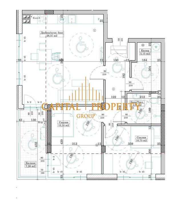 Тристаен апартамент, ново строителство, Левски, Варна
