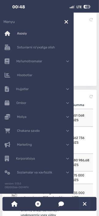 Programma Dokon Uchun Kiyim domon uchun Xoz mag uchun Programma