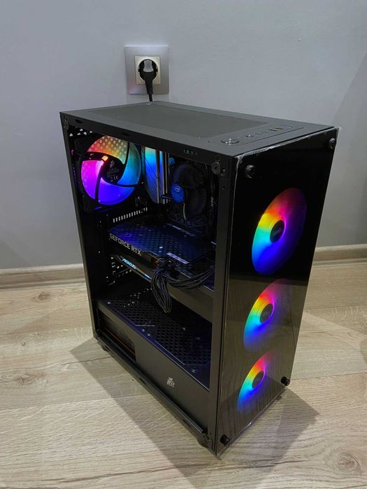 Геймърски компютър: RTX 3060Ti / Intel i5 11400 / 16GB DDR4 / Гаранция