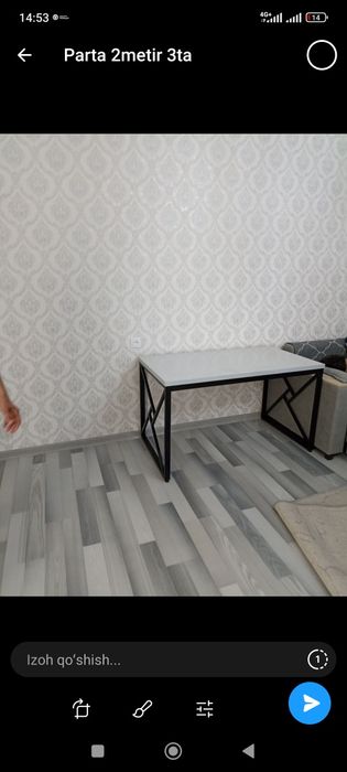 Стол лофт 120:60