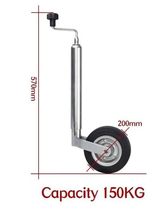 Опорно Колело за Ремарке , Платформа и Каравана със скоба-3030