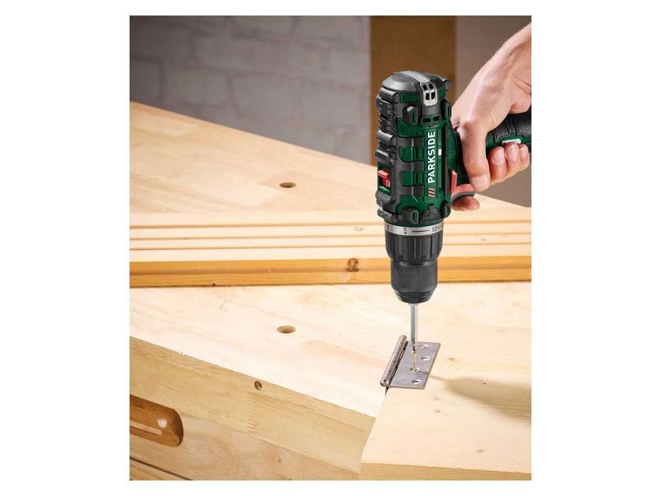 PARKSIDE PABS 20-Li I9 комплект винтоверт,зарядно и 2бр.батерия и множество ръчни инструменти,в практичен куфар