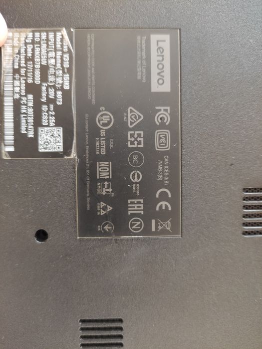Lenovo v310 на запчасти