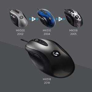 Logitech G MX518 Legendary Геймърска мишка Hero 25K Sensor, 25,600 DPI