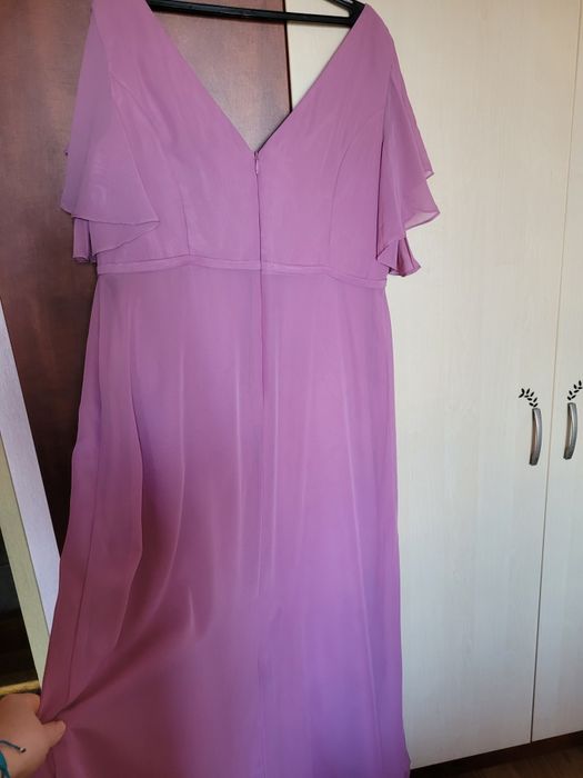 розова рокля 54 размер