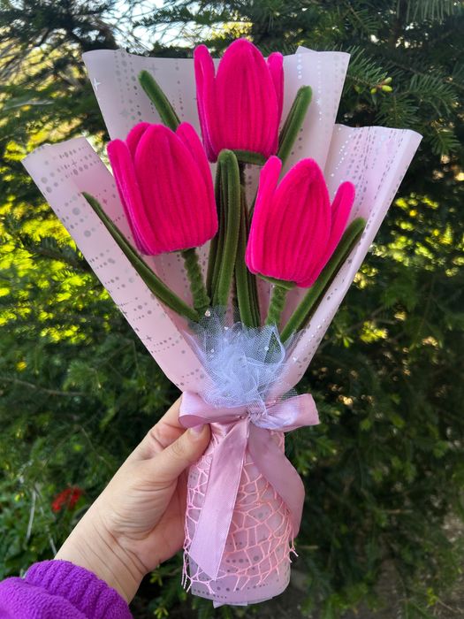 Flori plusate handmade