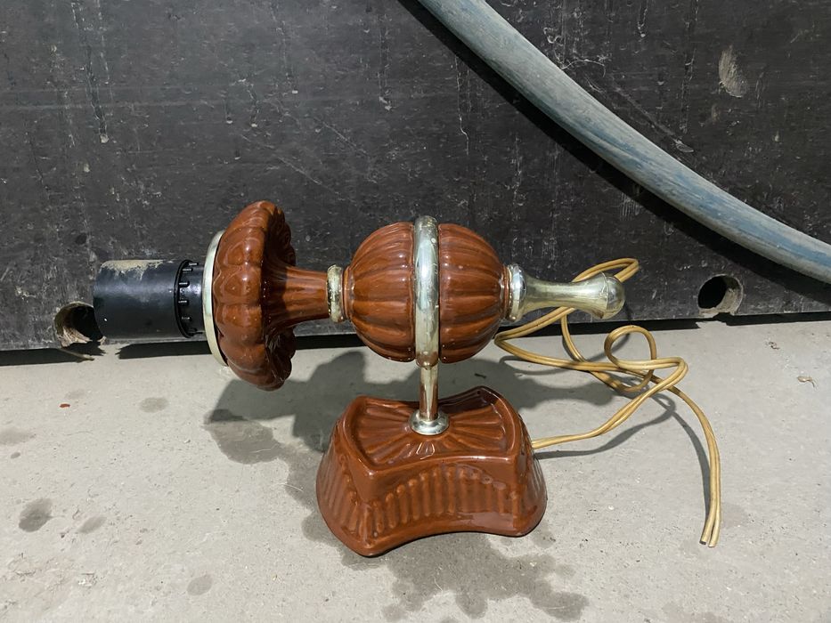 Винтажный Венгерский светильник бра из керамики