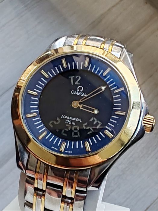 Ceas Omega Seamaster 120 Analogic Digital Aur-Otel