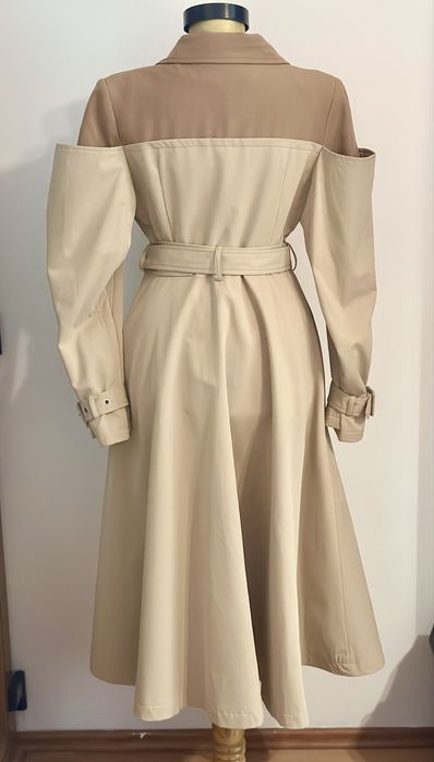 Trench Nympha Clothing, bej elegant, design deosebit, nou! XS-S