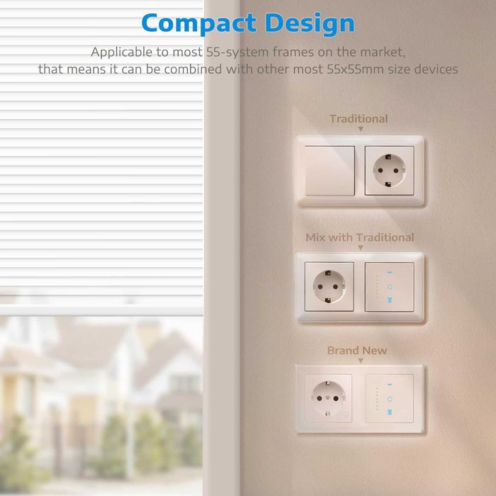 Comutatori pt jaluzele WLAN [Gen. 6]cu AlexaAlexa, Google Home si Siri
