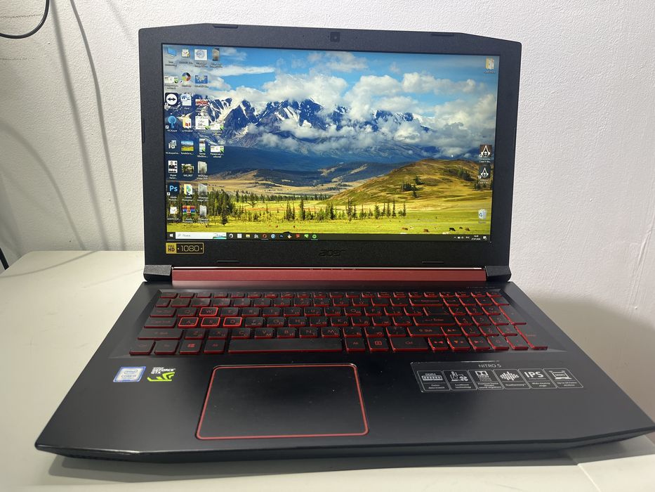 Ноутбук  игровой Aser nitro 5 б/у в отличном состоянии