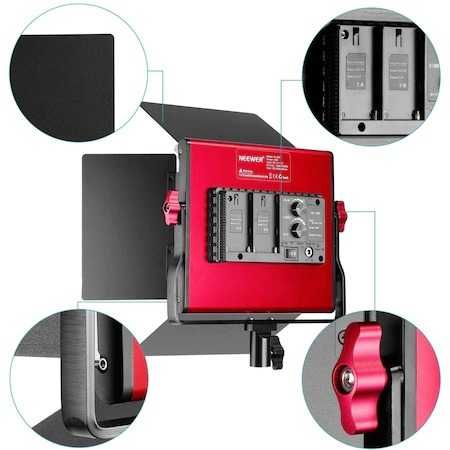 Kit 2 Panouri Neewer Bi Color 660 LED,trepiezi 200 cm,gentute
