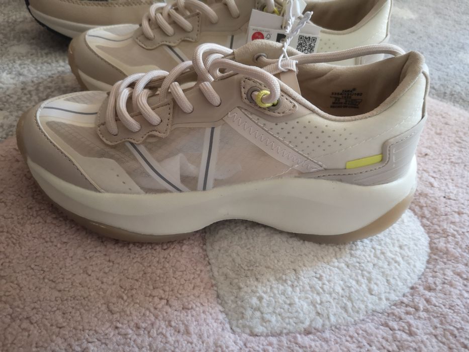 Бели  бежави Маратонки кецове Зара размер 33