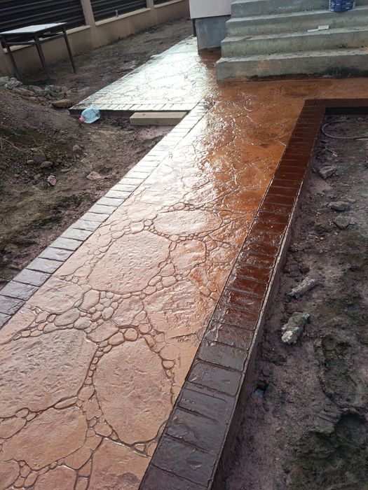 Beton amprentat și vertical