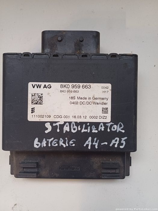 Regulator Tensiune Baterie Audi A5/S5 (8T3) [ 2007 - 2017 ] Oem 8K0959