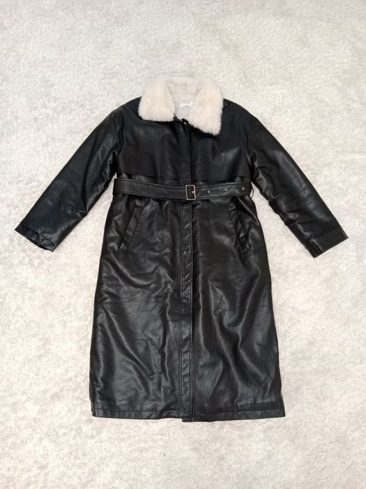 Зимняя кожаная куртка