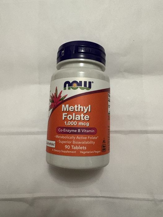 Метилфолат, 1000мкг, 90 таблеток
