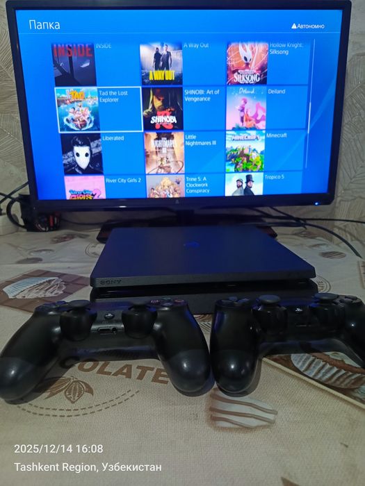 Sony ps4 slim 1TB HDR goldhen взлом 55 игры +гарантия