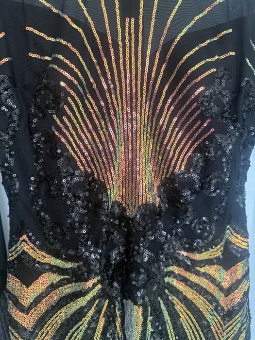 Дамска рокля с пайети хамелеон