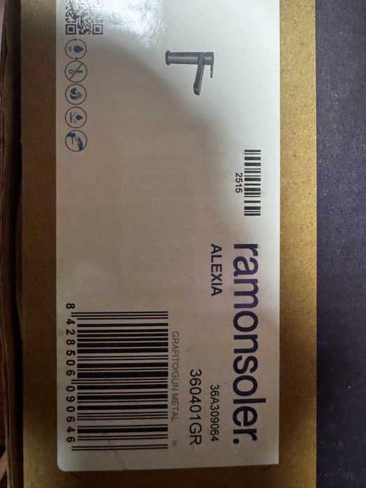 Baterie lavoar RAMON SOLER - Alexia M cu monocomandă, grafit