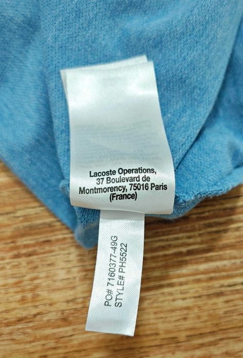 LACOSTE Оригинална мъжка тениска размер 4 /  M