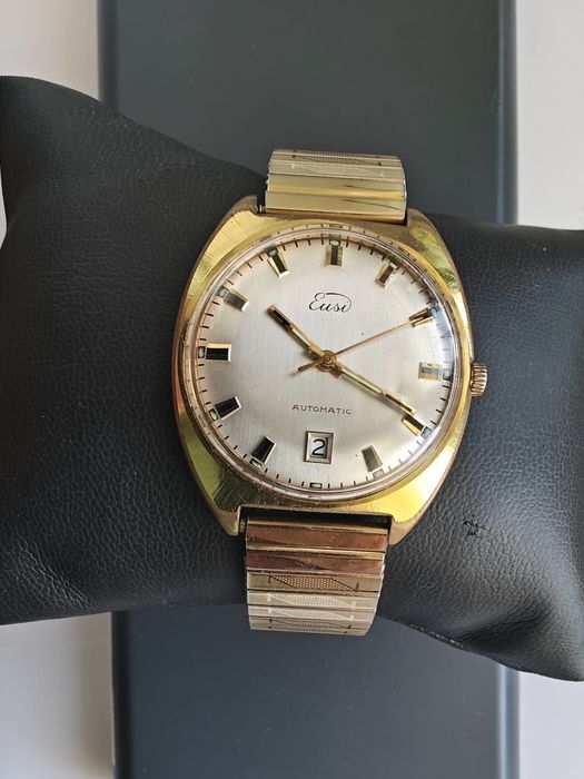 Ceas Vintage Eusi Automatic - ETA 2452 (25 Rubine) - Placat Aur