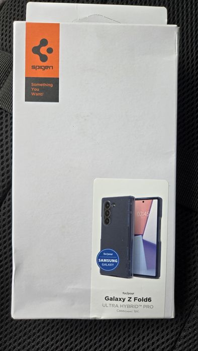 Samsung galaxy z fold 6 case - spigen blue/black/zero one
