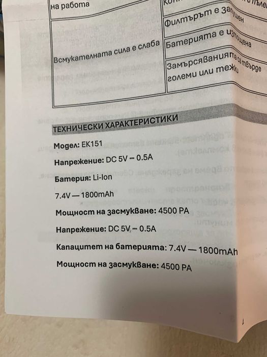 Портативна прахосмукачка за кола