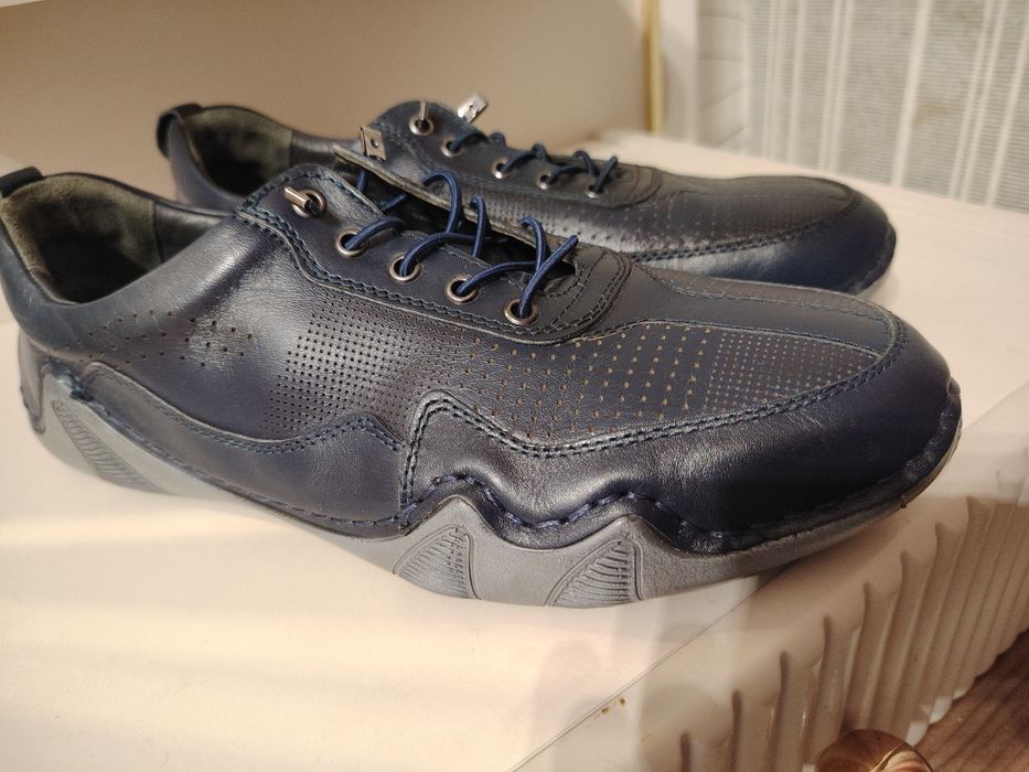 Ботинки кожаные летние