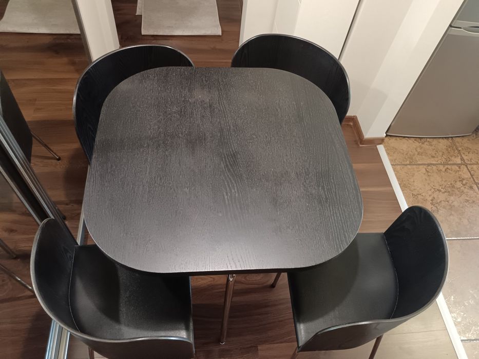 Set masa + 4 scaune, pentru bucatarie